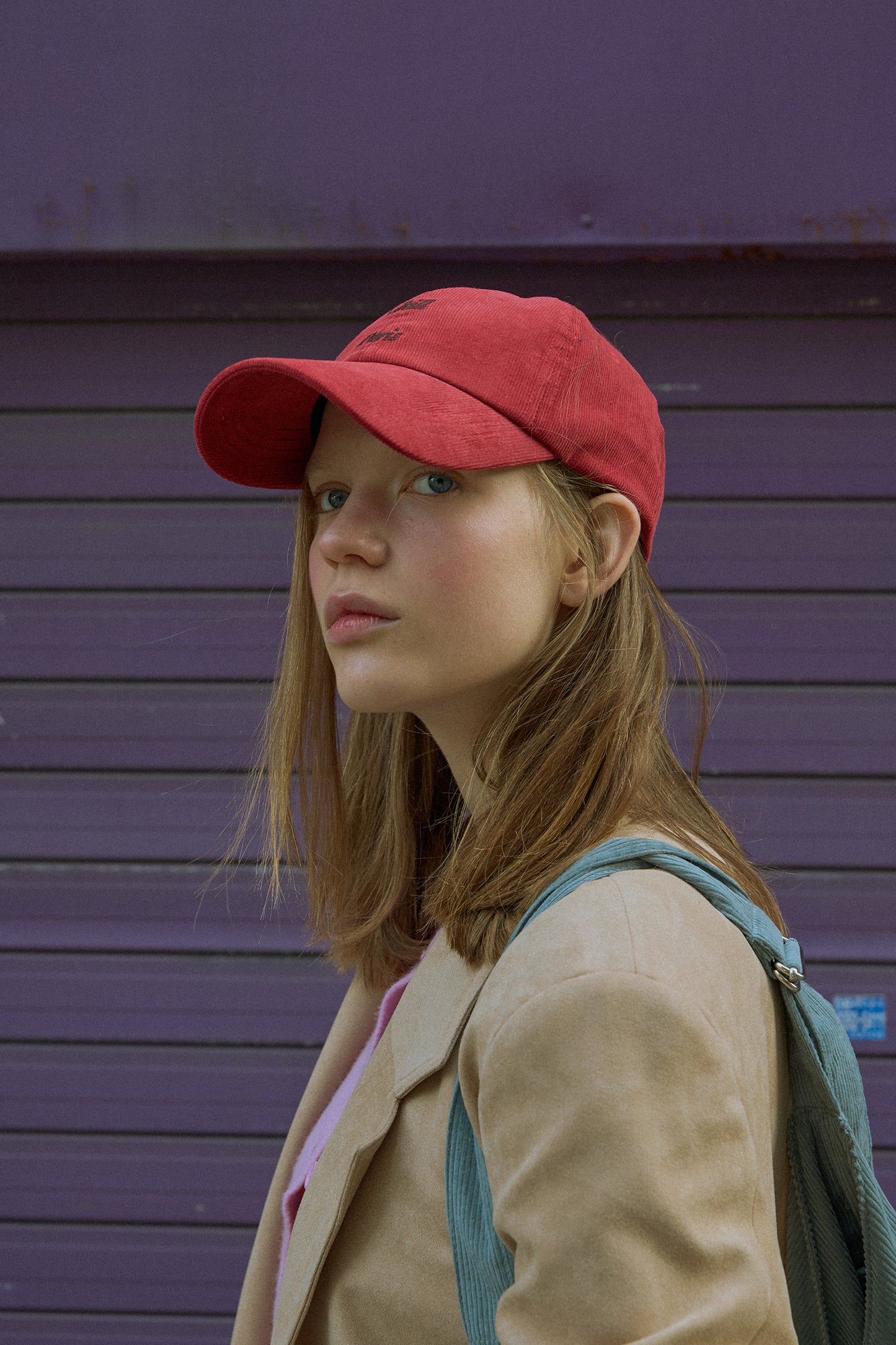 Easy-Peasy Corduroy Baseball Cap (Chilli)