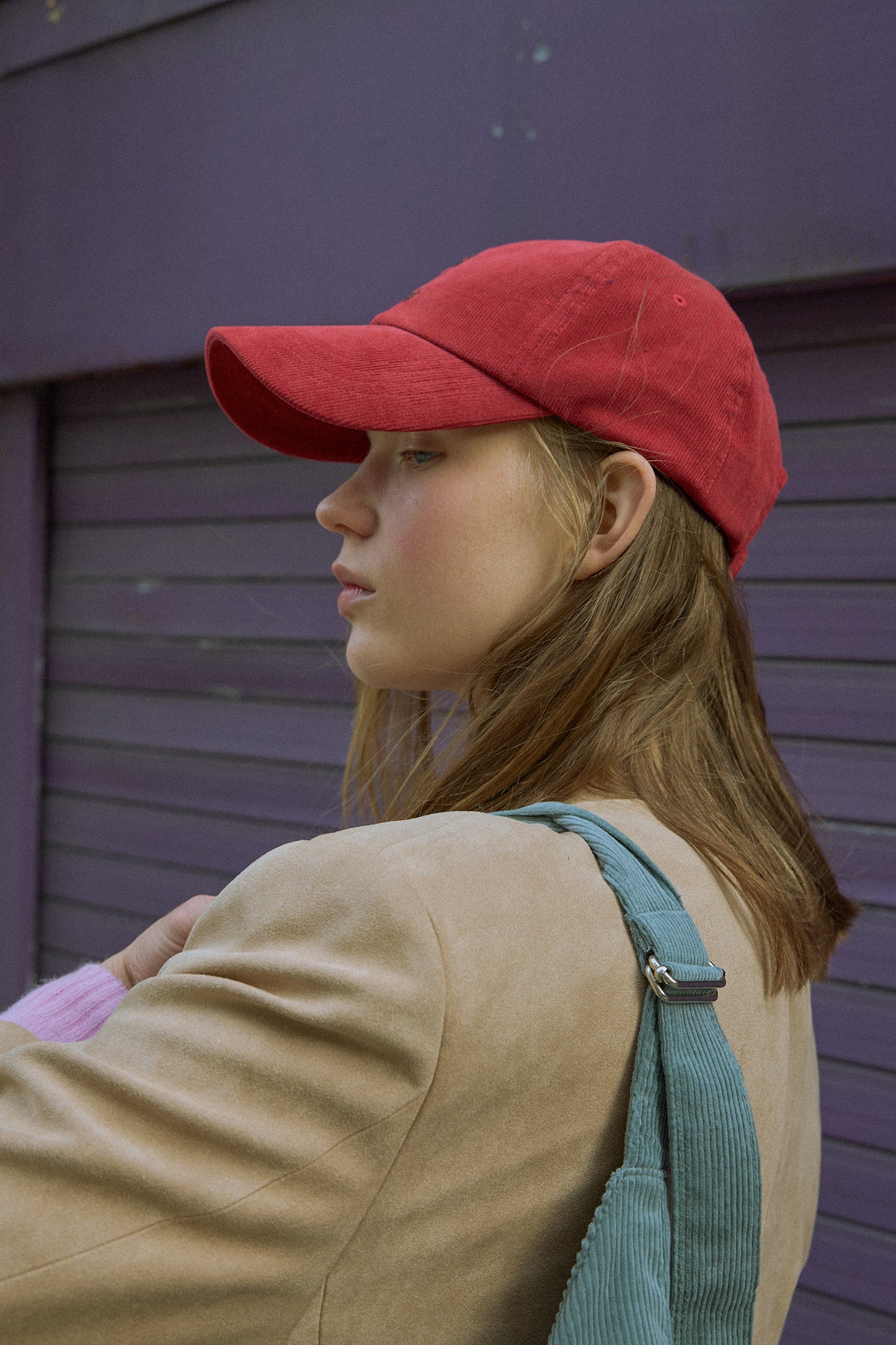 Easy-Peasy Corduroy Baseball Cap (Chilli)