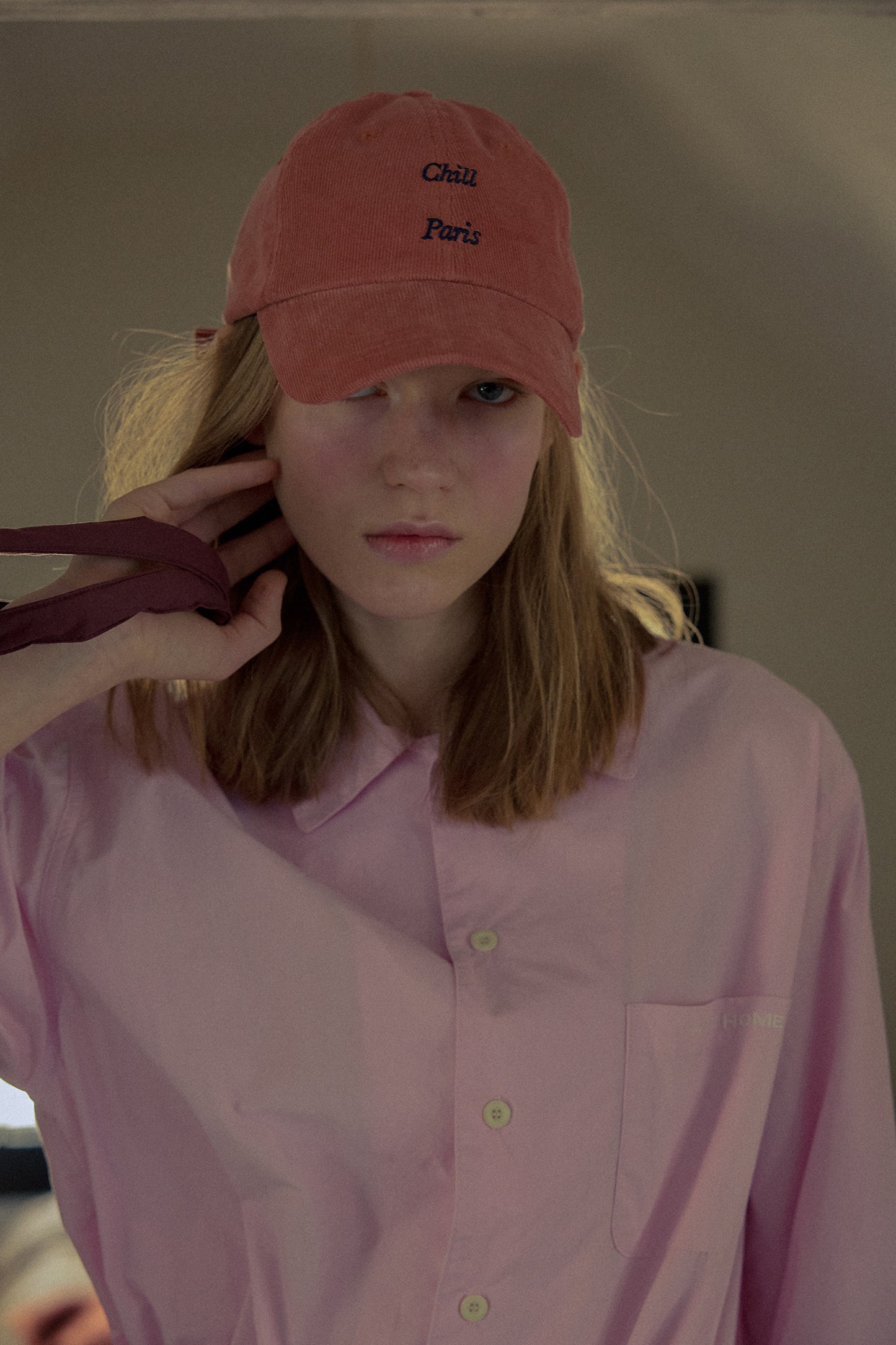 Easy-Peasy Corduroy Baseball Cap (Terracotta)