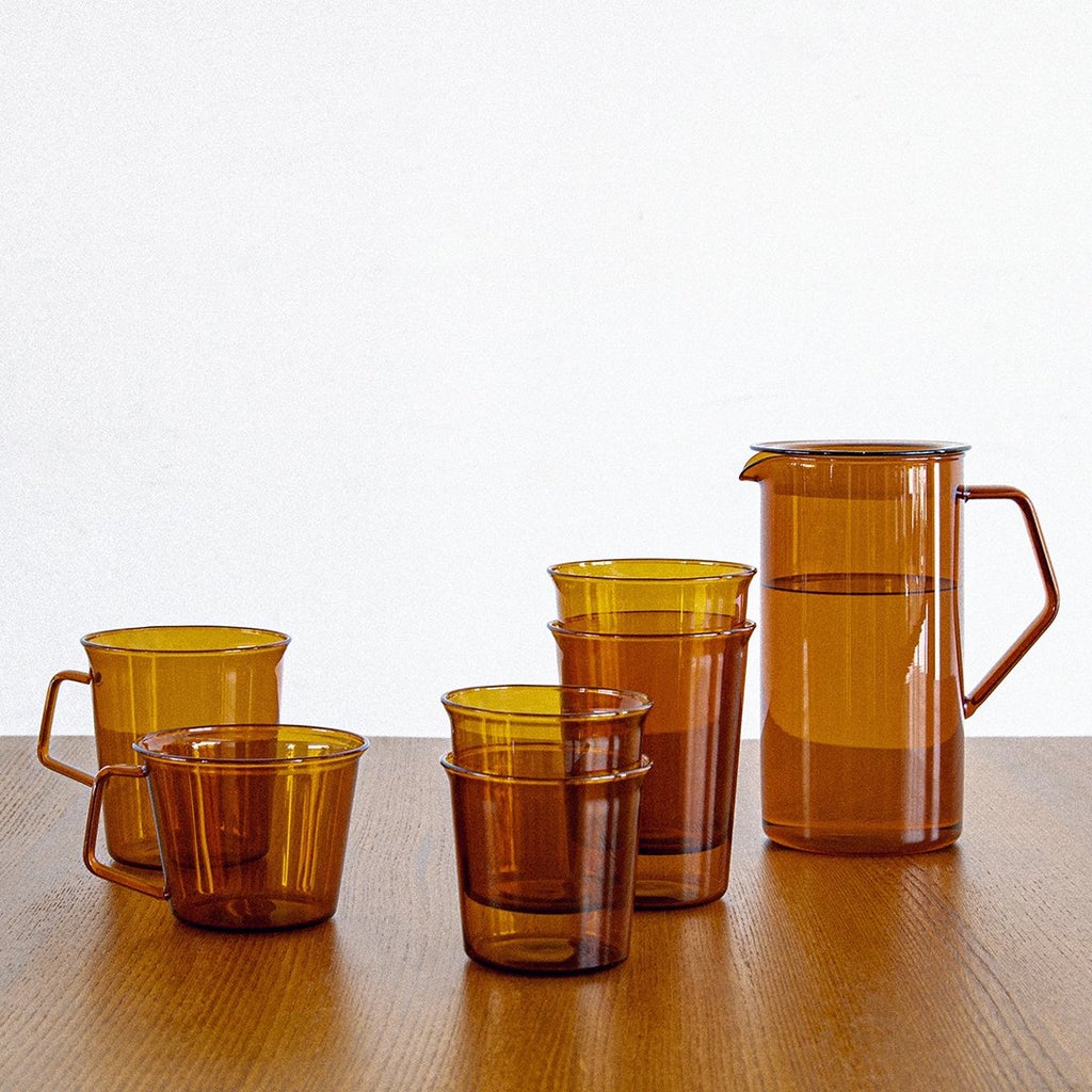 Cast Amber Water Glass 250ml