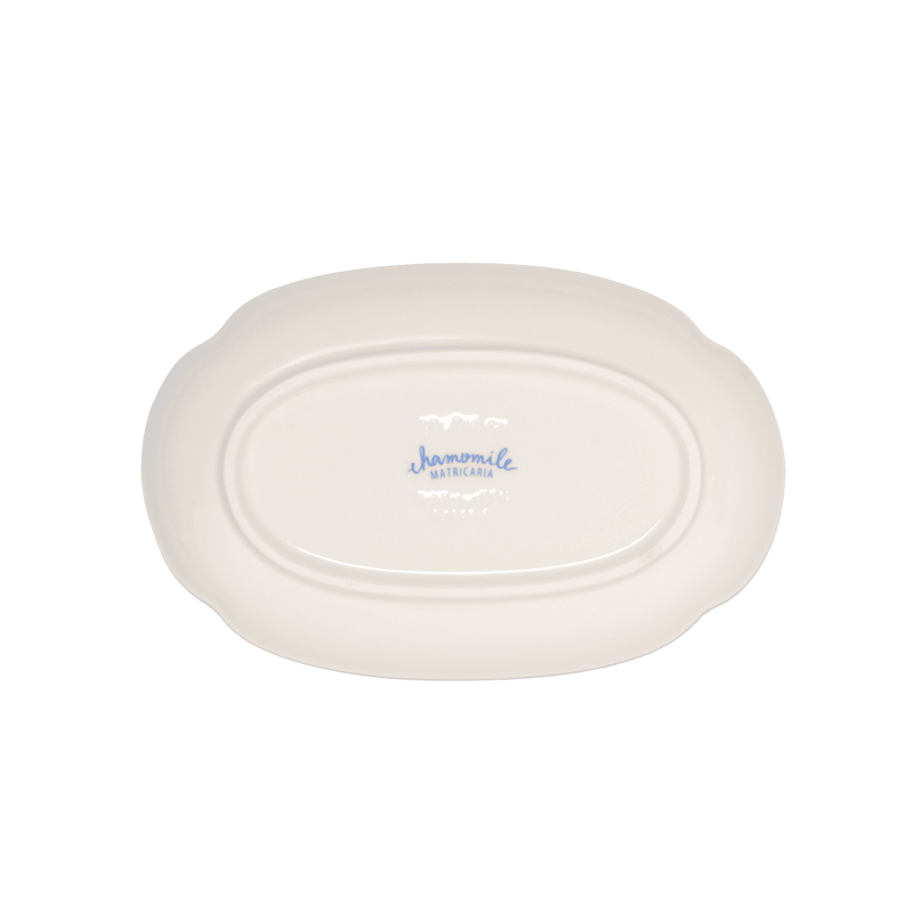 The base of Studio M' Chamomile Oval Plate.