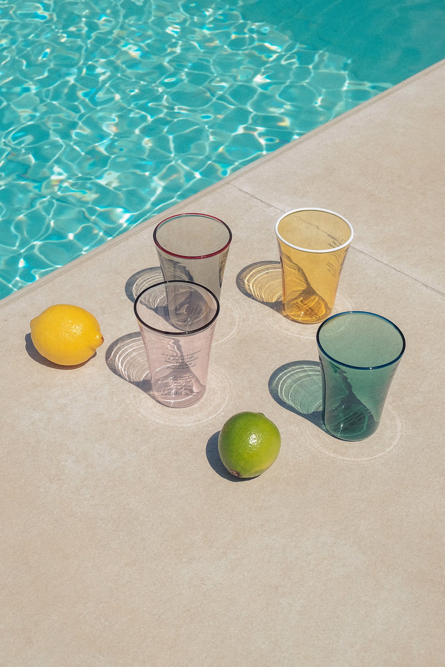 Sun Kissed Glass Cup (Pine Green)