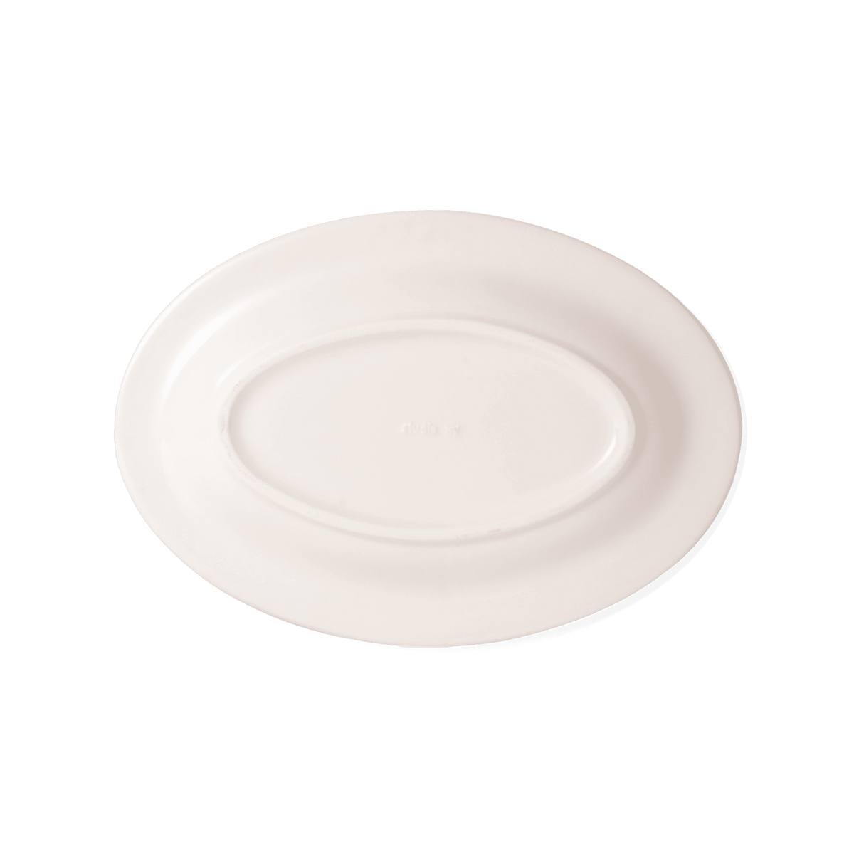 The base of Studio M Creamware Plate L