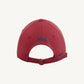 Pack shot of the back of HÔTEL827 Sun Kissed baseball cap in chilli.