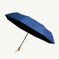 HÔTEL827 Overhaze UV blackout umbrella parasol in Midnight deep navy with French typography