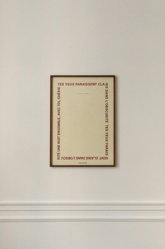 Looking at Your Eyes Art Print (50x70)