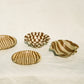 Ruffle Bowl Check Pecan