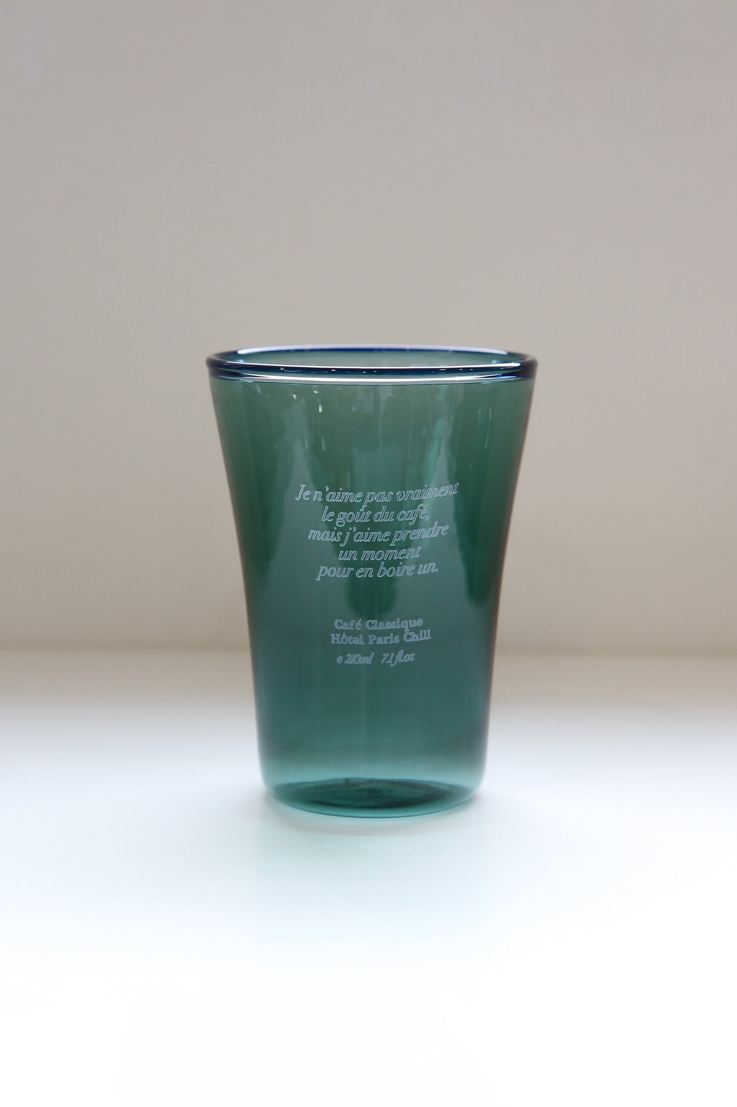 Sun Kissed Glass Cup (Pine Green)