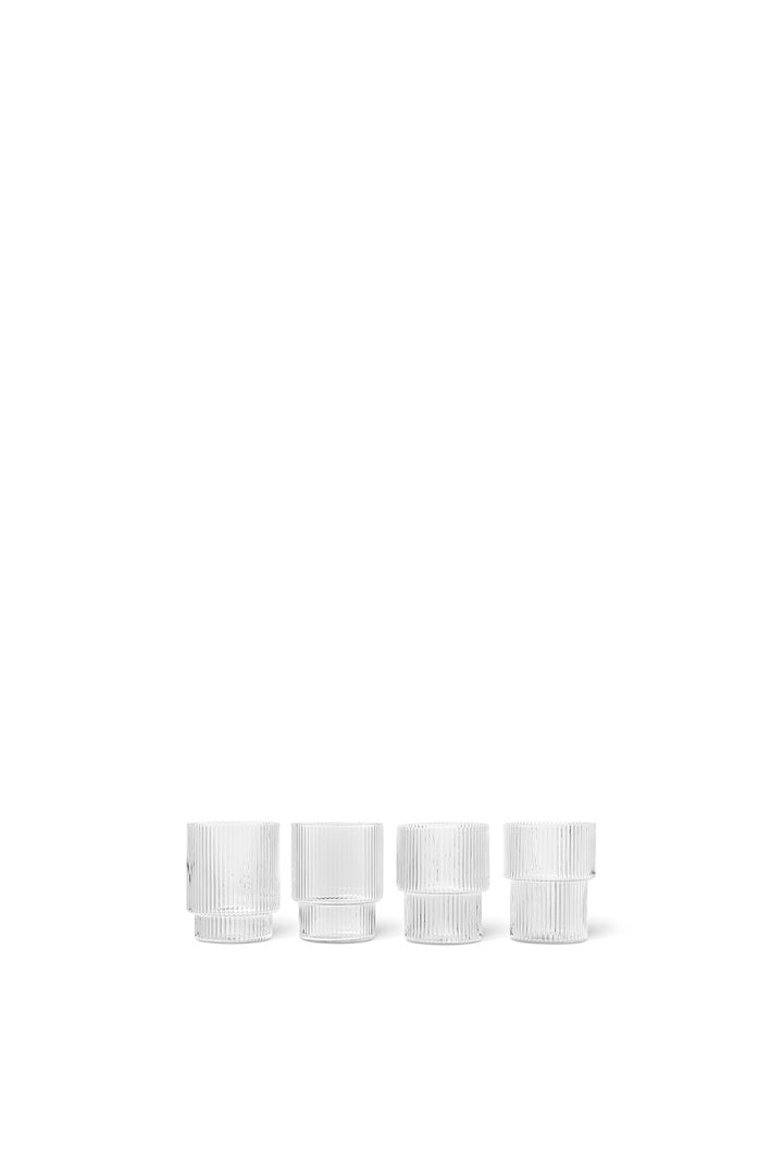 Ripple Glass Set of 4 (Clear)