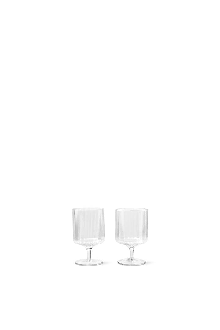 Ripple Wine Glasses Set of 2 (Clear)