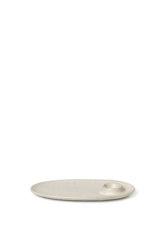Flow Breakfast Plate (Off-White Speckle)