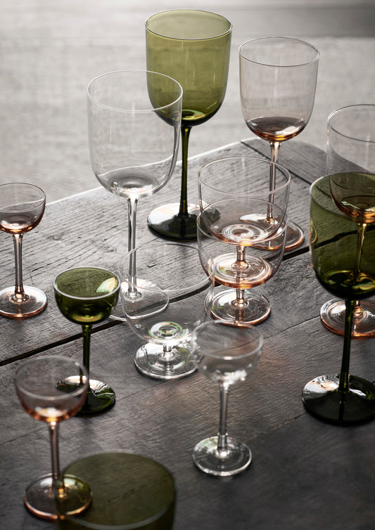 Host Red Wine Glasses Set of 2 (Moss Green)