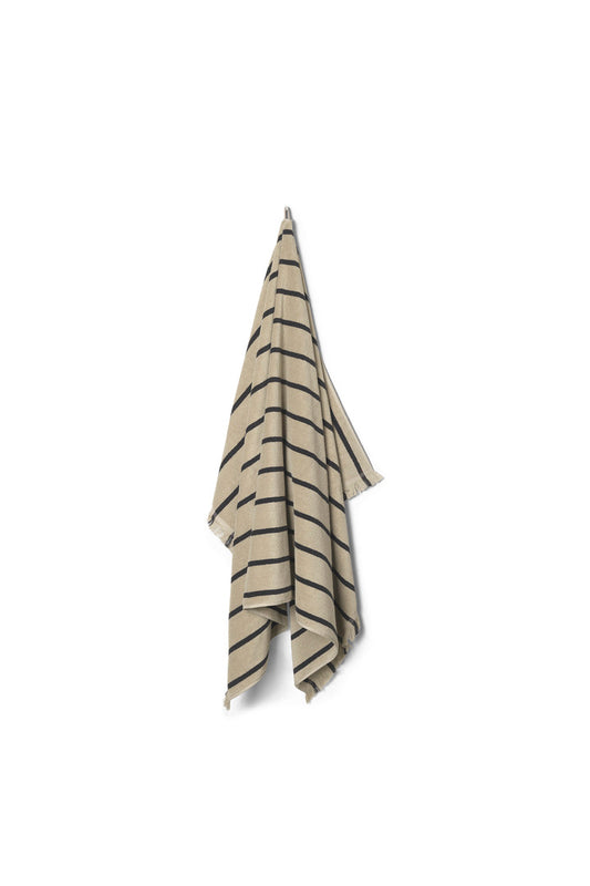 Alee Beach Towel (Sand & Black)