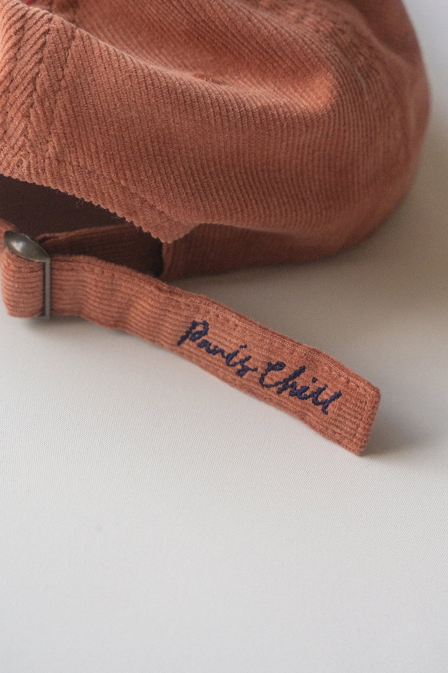 Easy-Peasy Corduroy Baseball Cap (Terracotta)