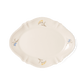 A pack shot of Studio M' Mignardises Plate in a beautiful smooth glaze, featuring an elegant, vintage-inspired relief rim perfect for serving bite-sized desserts.