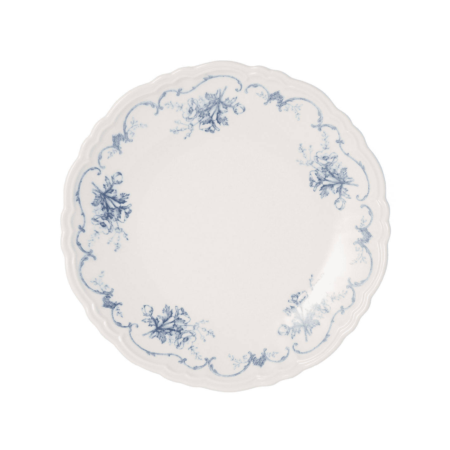 A pack shot of Studio M' Moment Plate 24cm in a beautiful blue glaze, featuring a timeless, minimalist silhouette with a gently raised rim, perfect for main courses.