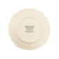 A pack shot of the base of Studio M' Rosier Plate 20cm in a warm, subtle beige glaze.