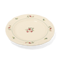 A pack shot of Studio M' Rosier Plate 24cm in a warm, subtle beige glaze, from a side angle.