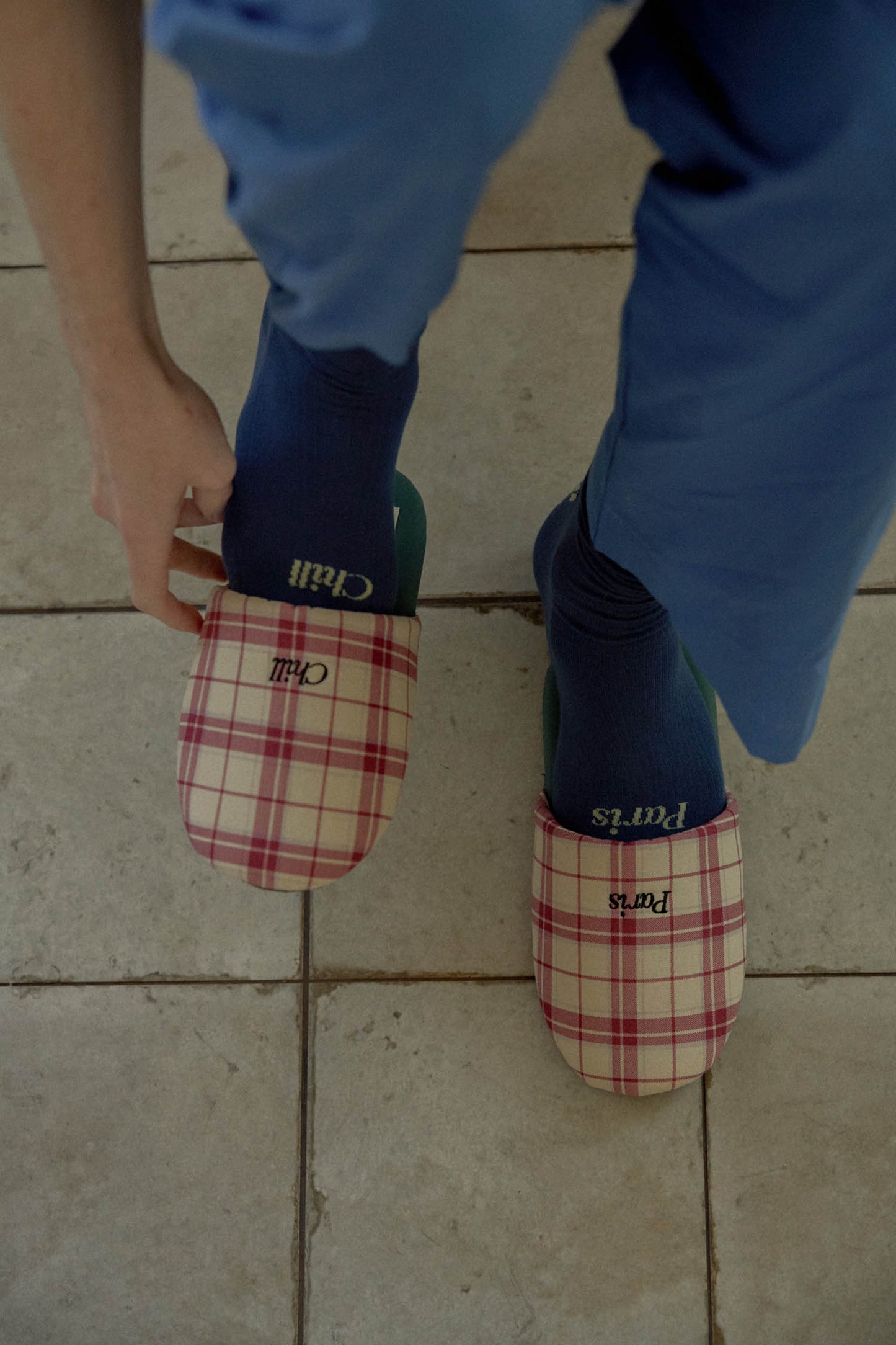 Paris Chill Socks (Blue)