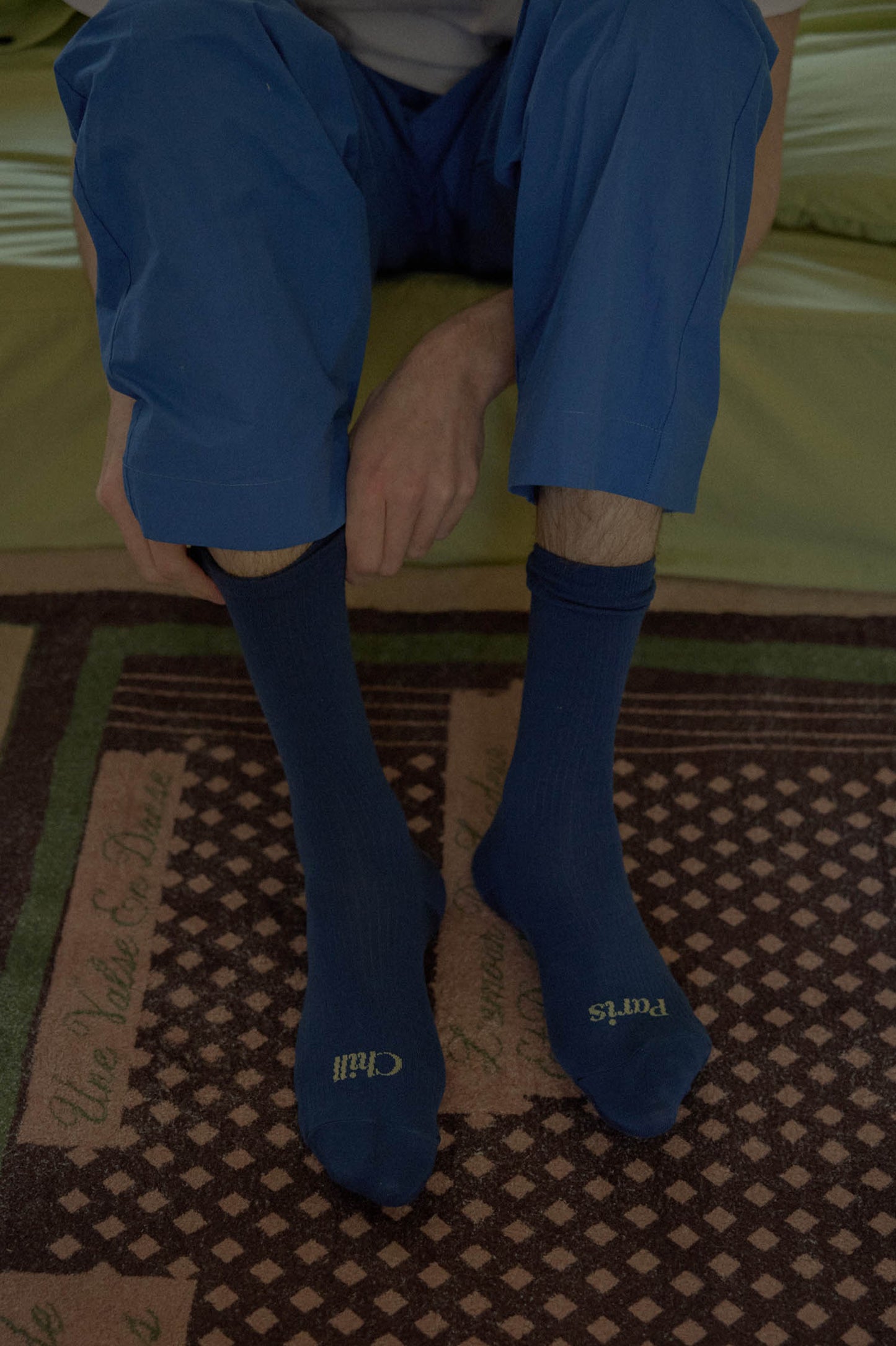 Paris Chill Socks (Blue)
