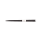 A pack shot of the back of Studio M' Lacquered Chopsticks 23cm featuring a sleek, minimalist profile and a subtle matte black wipe-lacquer finish over natural wood grain.