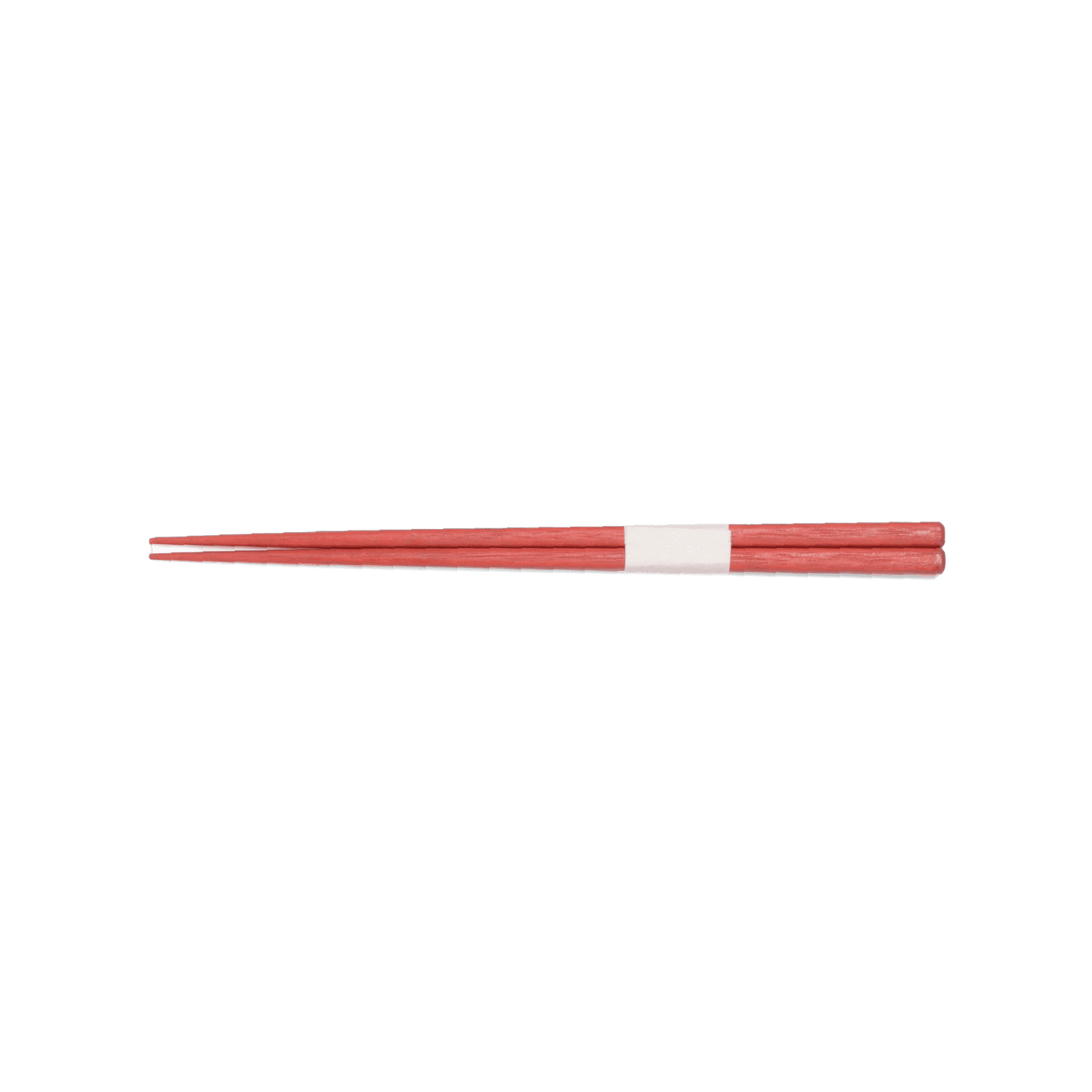 A pack shot of the back of Studio M' Lacquered Chopsticks in Vermilion.