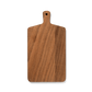 The back of Studio M Japanese solid walnut cutting board collection in oblong silhouette