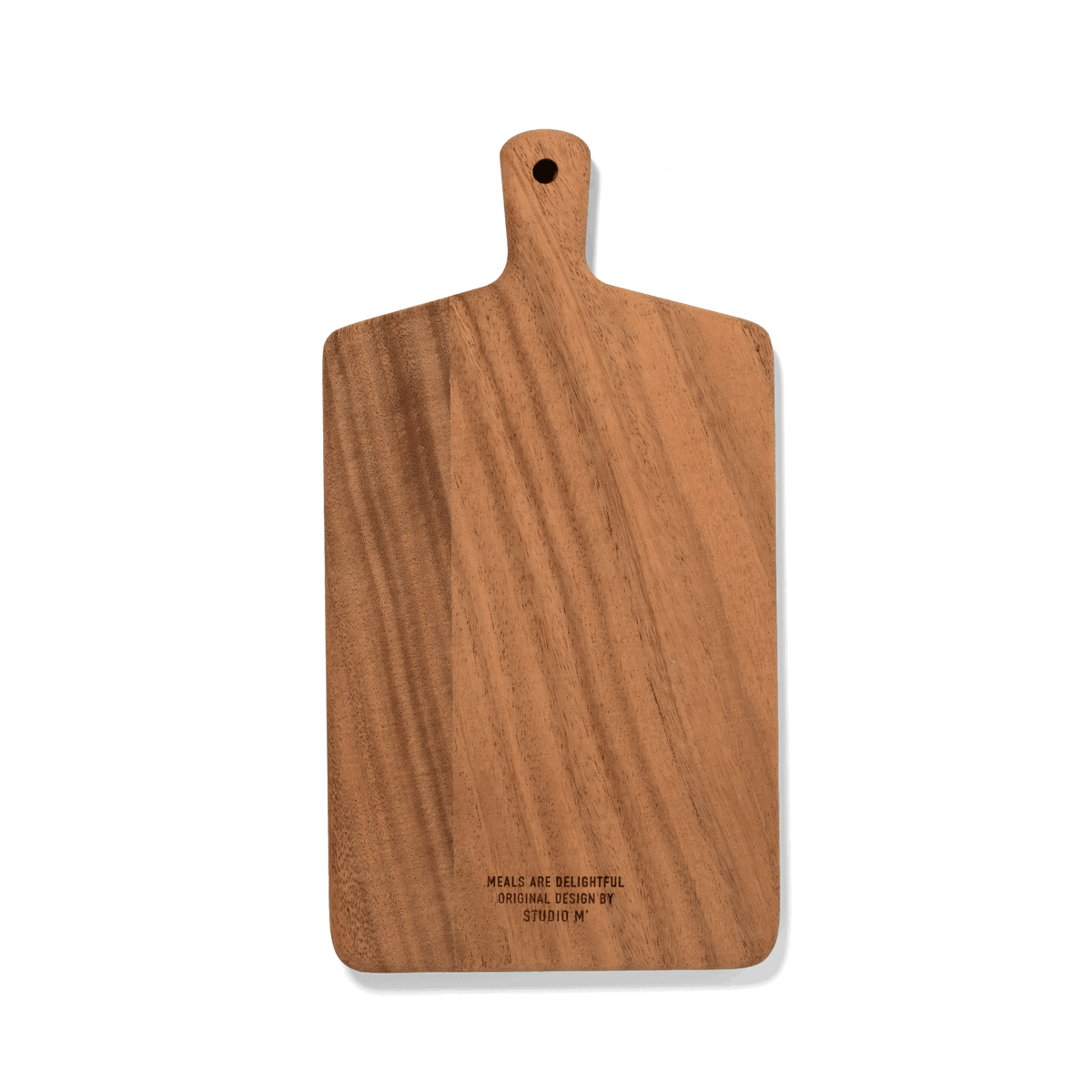 Studio M Japanese solid walnut cutting board collection in oblong silhouette