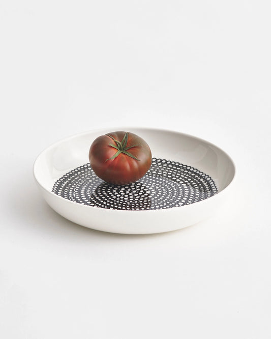 Oiva / Räsymatto Plate 20.5cm (White, Black)