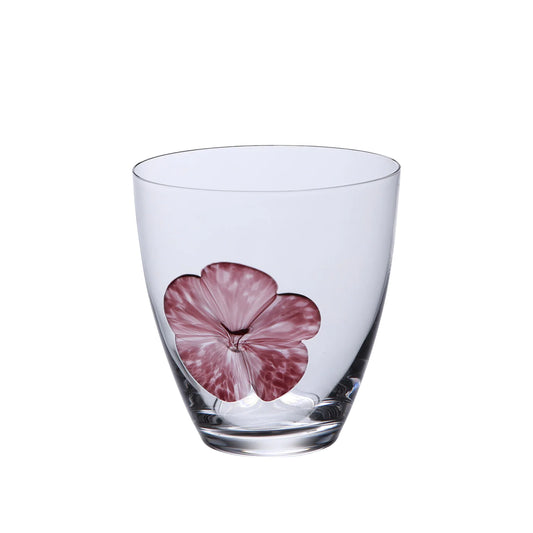 Wine Red Flower Blume Glass 360ml