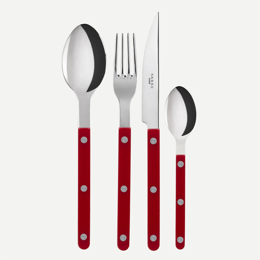 Bistrot Shiny Solid Cutlery - Burgundy