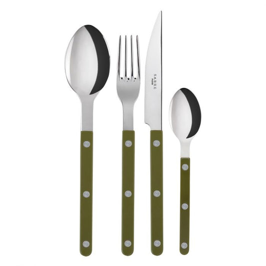 Bistrot Shiny Solid Cutlery - Green Fern