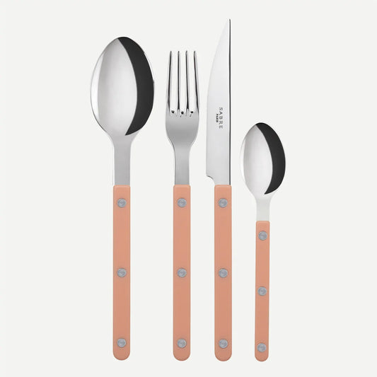 Bistrot Shiny Solid Cutlery - Nude Pink