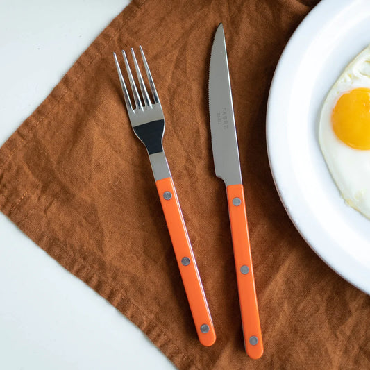 Bistrot Shiny Solid Cutlery - Orange