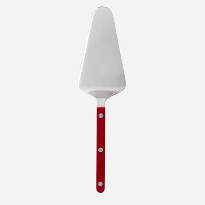 Sabre Paris Bistrot Tart Slicer in Burgundy in shiny finish, French made flatware.