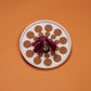 Brown Dot Pattern Plate 16cm