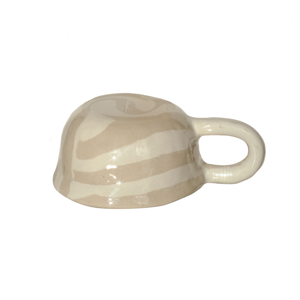 Latte Mug Stripe Beige 260ml