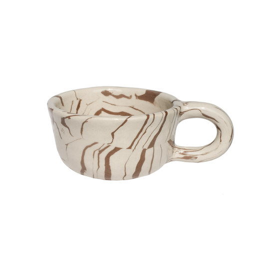 Latte Mug Stripe Choco 260ml