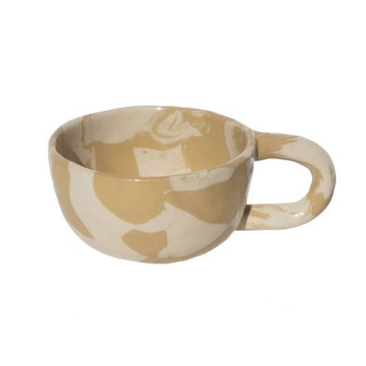 Latte Mug Marble Yellow 260ml