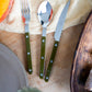 Bistrot Shiny Solid Cutlery - Green Fern