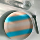 Soft Stripe Blue Dinner Plate 25cm