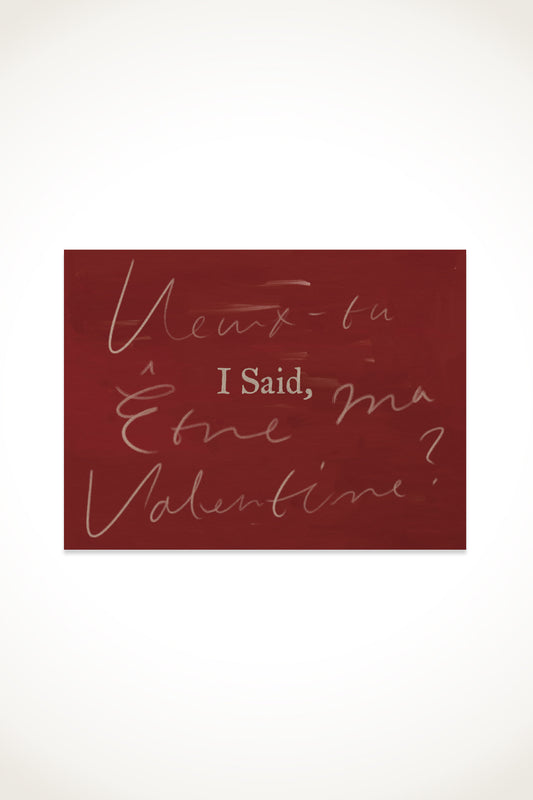 What I Said on Valentine's Day Postcard