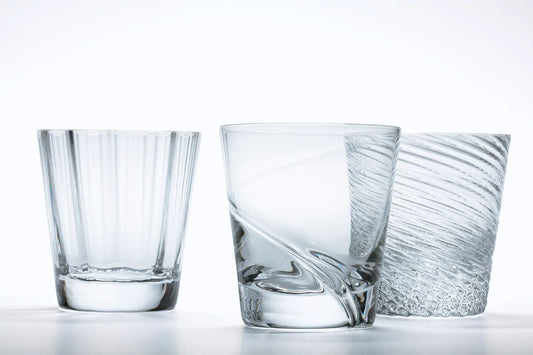 Clear Kirameki 1 Line Glass 140ml