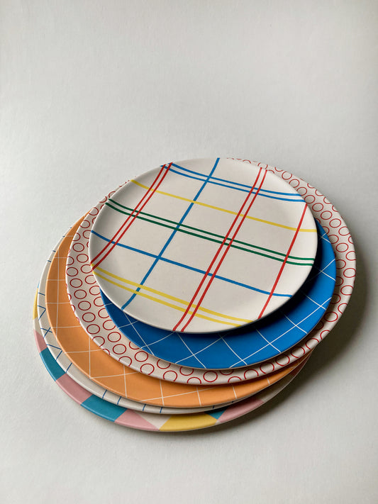 Plaid Side Plate 20cm